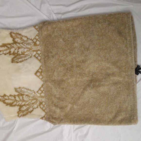 Lepied de Biche fur-like vest beige/cream color with designed pattern size - XS - Picture 5 of 6